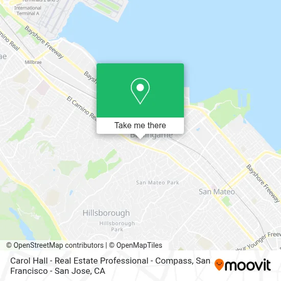 Carol Hall - Real Estate Professional - Compass map