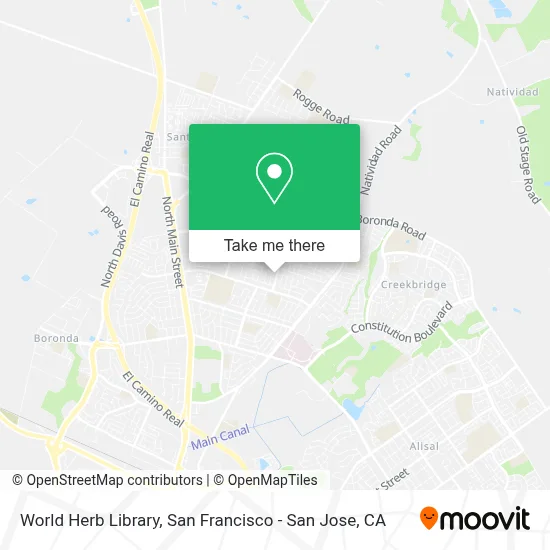 World Herb Library map