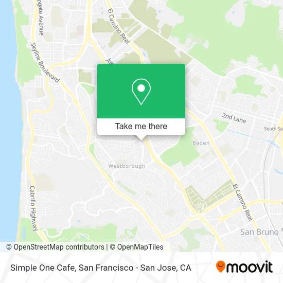 Simple One Cafe map