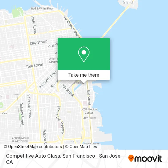 Competitive Auto Glass map