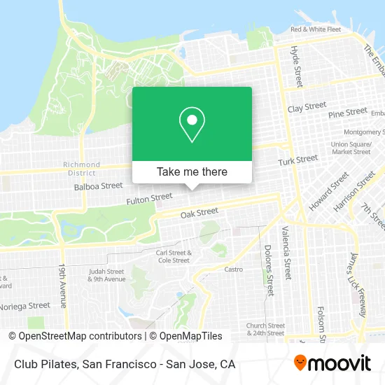 Club Pilates map