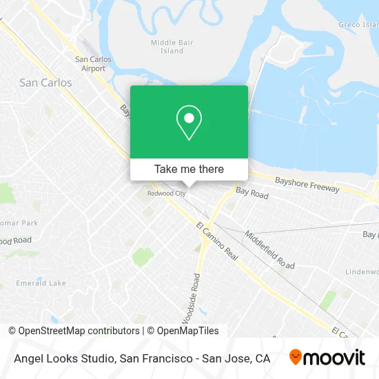 Angel Looks Studio map