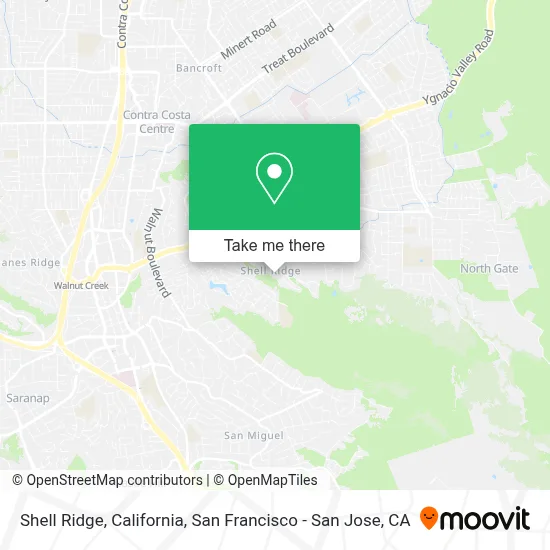 Shell Ridge, California map