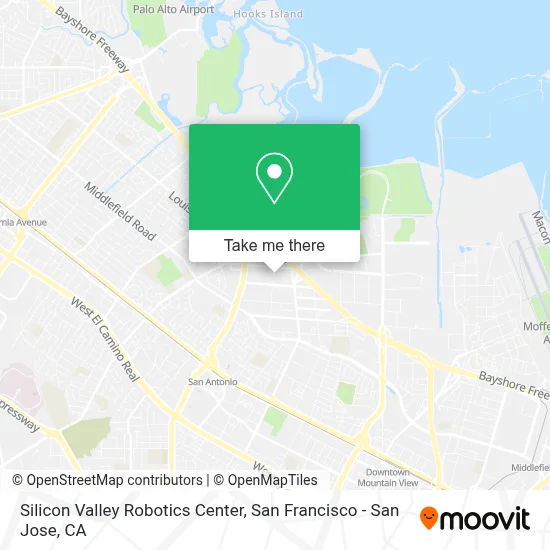 Silicon Valley Robotics Center map
