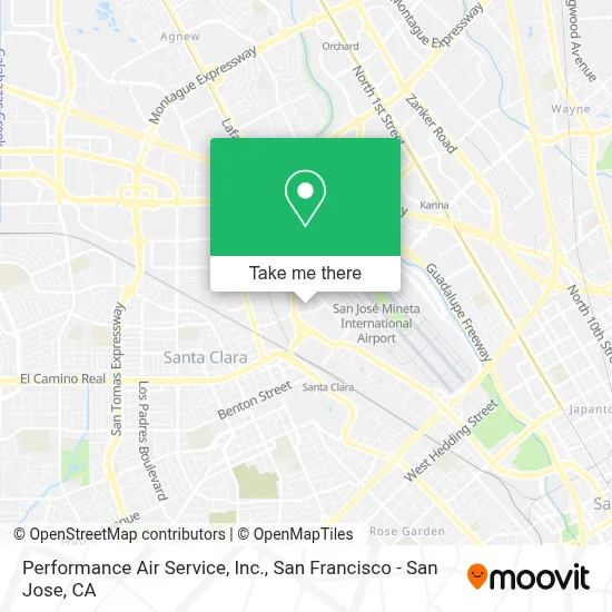 Performance Air Service, Inc. map