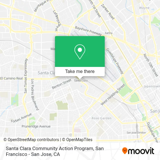 Santa Clara Community Action Program map