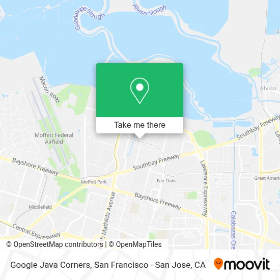 Google Java Corners map