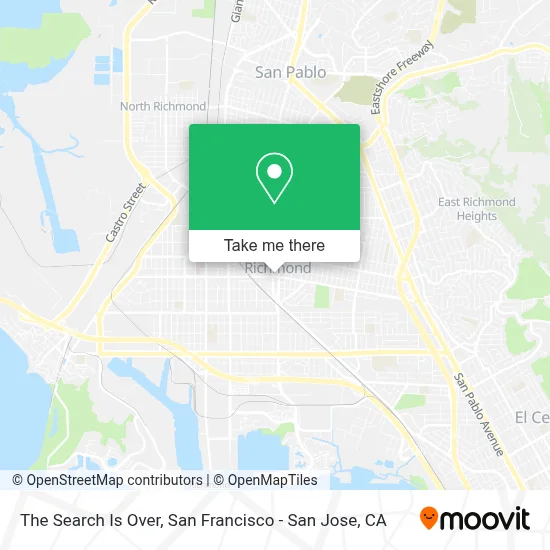 The Search Is Over map