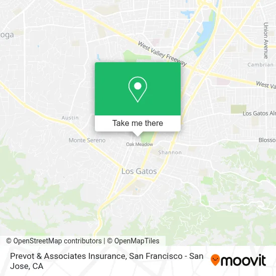 Prevot & Associates Insurance map