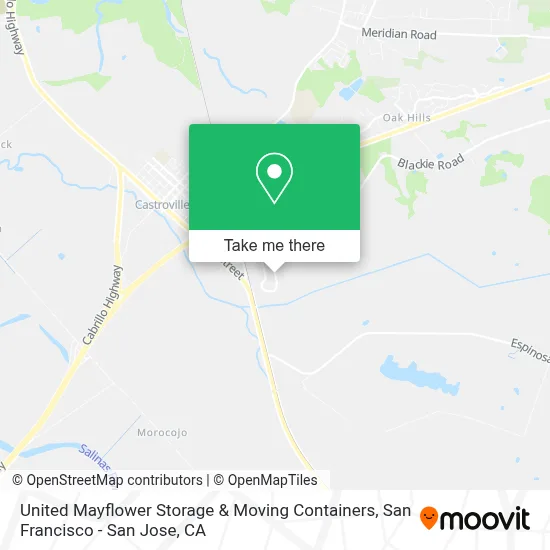 United Mayflower Storage & Moving Containers map