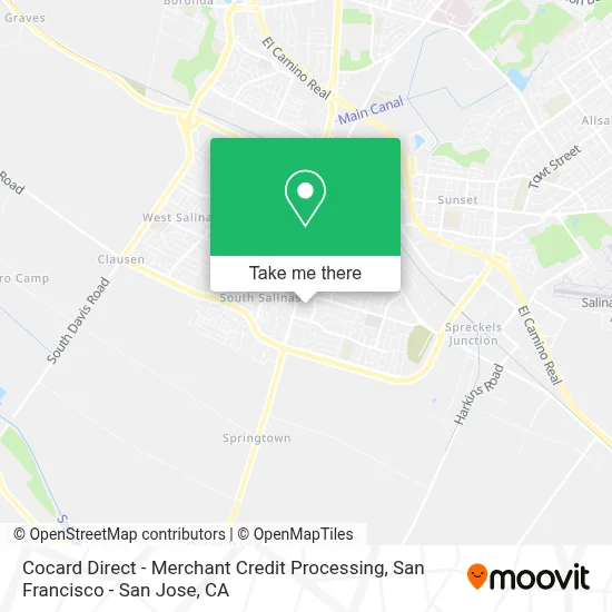Cocard Direct - Merchant Credit Processing map