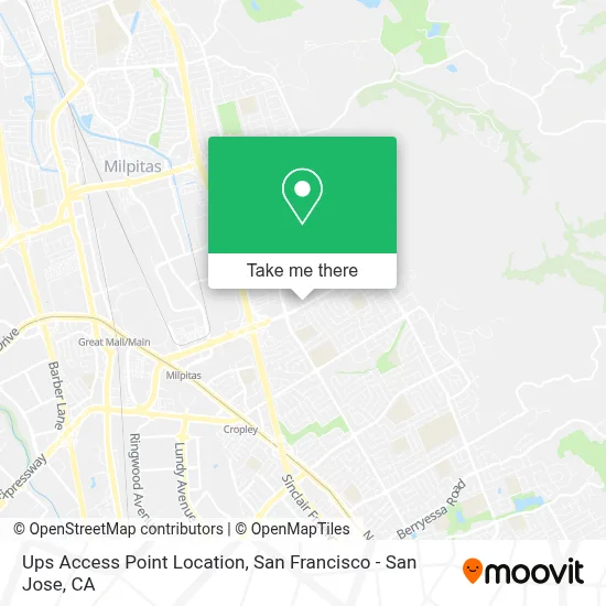 Ups Access Point Location map
