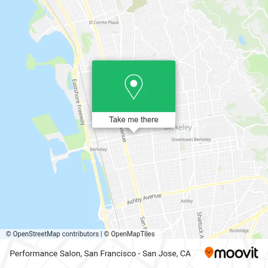 Performance Salon map