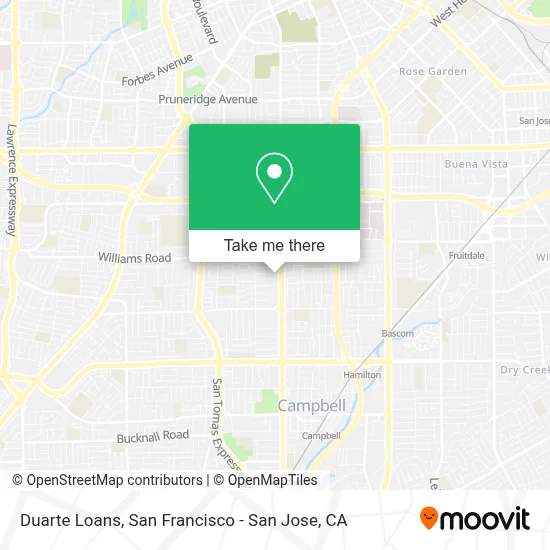 Duarte Loans map