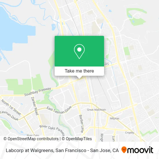 Labcorp at Walgreens map