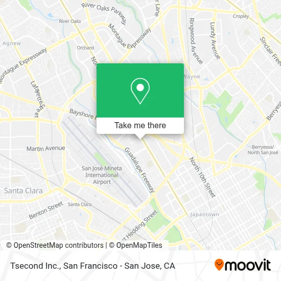 Tsecond Inc. map