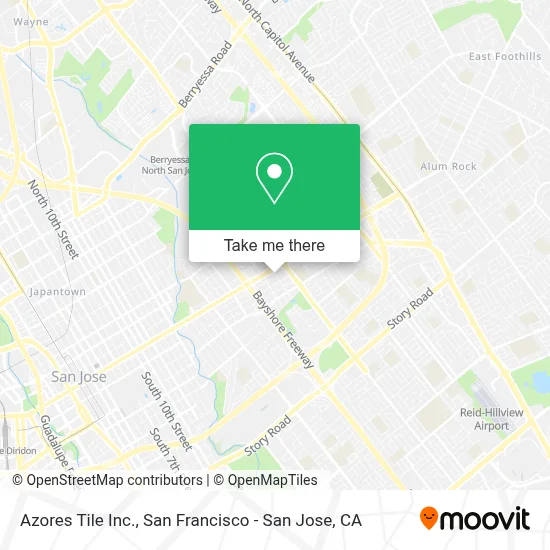 Azores Tile Inc. map