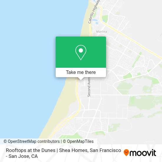 Rooftops at the Dunes | Shea Homes map