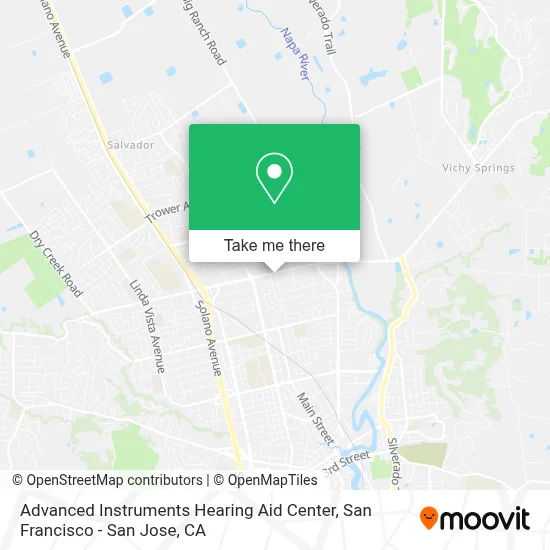 Advanced Instruments Hearing Aid Center map