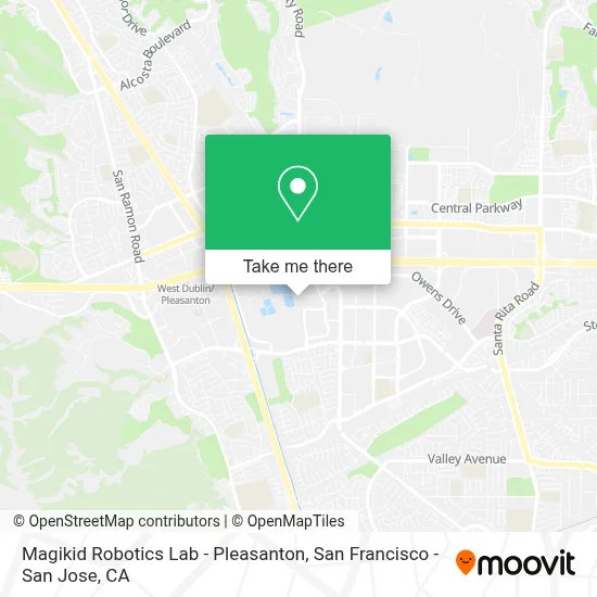 Magikid Robotics Lab - Pleasanton map