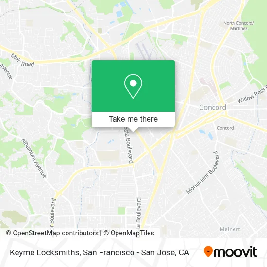 Keyme Locksmiths map