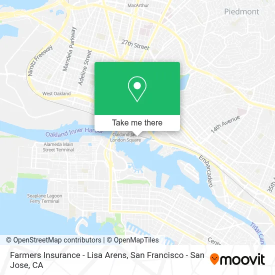 Farmers Insurance - Lisa Arens map