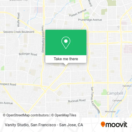 Vanity Studio map