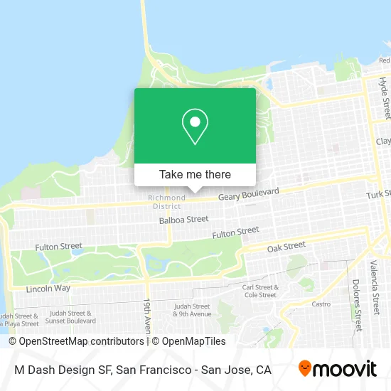 M Dash Design SF map