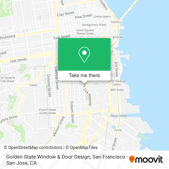 Golden State Window & Door Design map