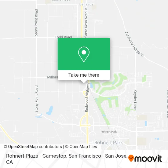 Rohnert Plaza - Gamestop map