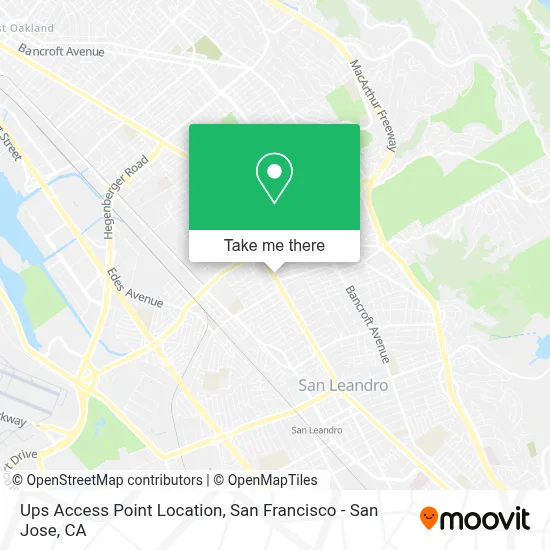 Ups Access Point Location map