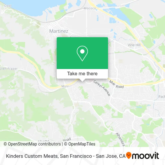 Kinders Custom Meats map