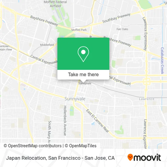 Japan Relocation map