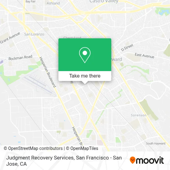Judgment Recovery Services map
