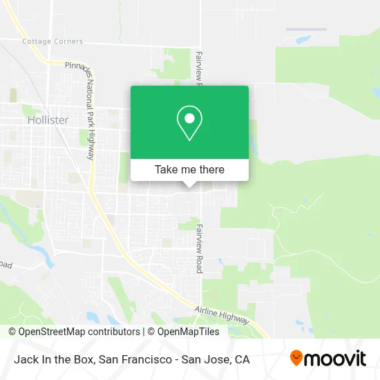 Jack In the Box map