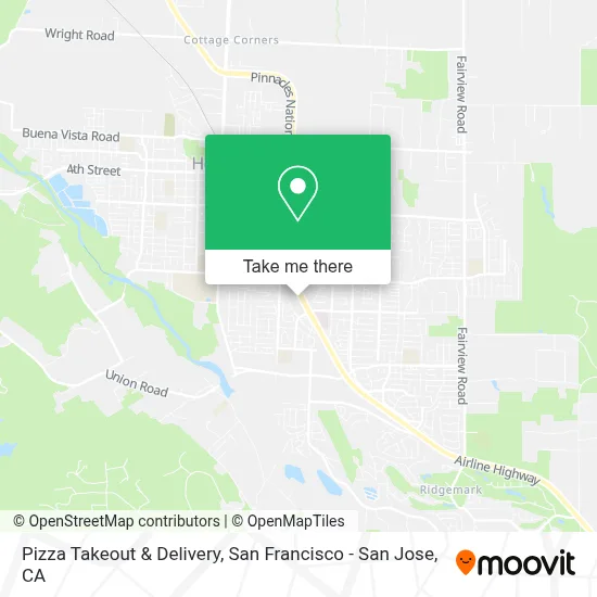 Pizza Takeout & Delivery map