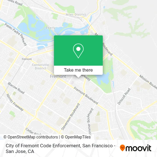 City of Fremont Code Enforcement map