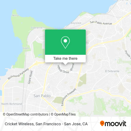 Cricket Wireless map