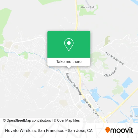 Novato Wireless map