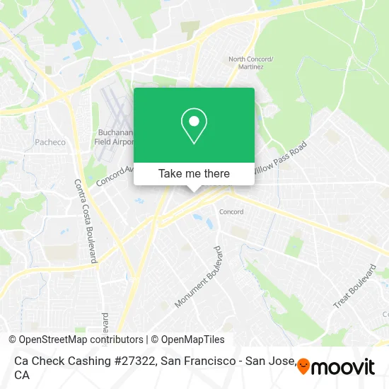 Ca Check Cashing #27322 map