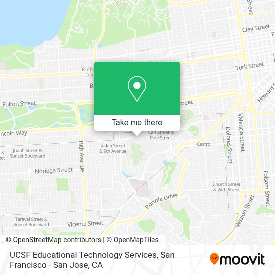 UCSF Educational Technology Services map