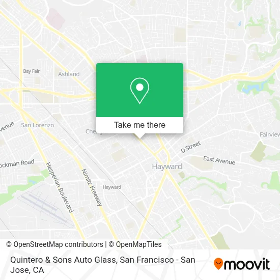 Quintero & Sons Auto Glass map