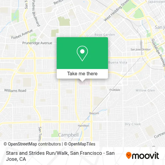 Stars and Strides Run/Walk map