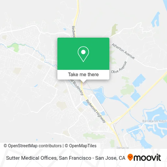 Sutter Medical Offices map