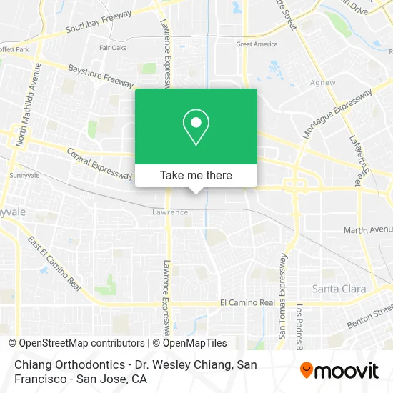Chiang Orthodontics - Dr. Wesley Chiang map