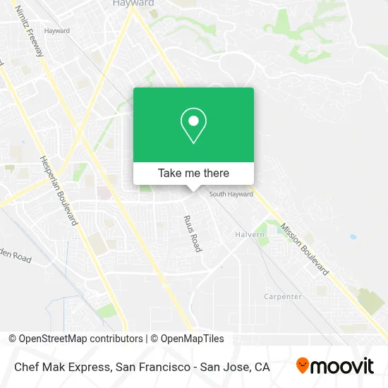 Chef Mak Express map