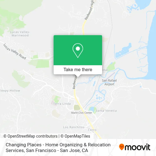 Changing Places - Home Organizing & Relocation Services map