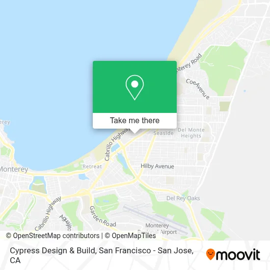 Cypress Design & Build map