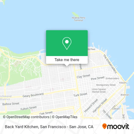 Back Yard Kitchen map