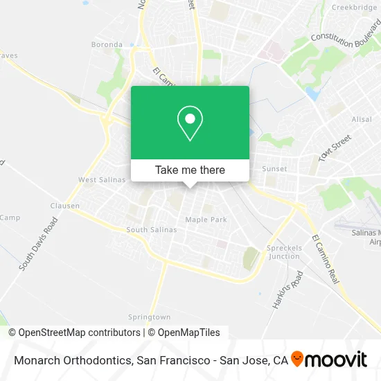Monarch Orthodontics map